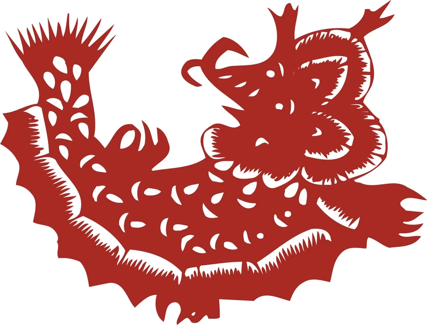 中国风中式传统喜庆民俗人物动物窗花剪纸插画边框AI矢量PNG素材【797】
